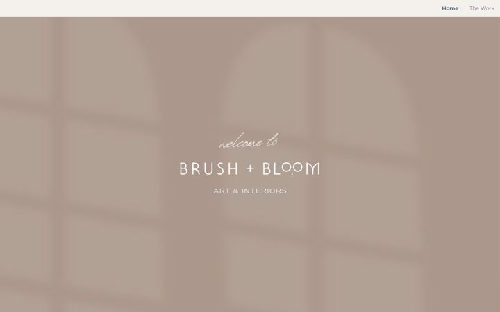 Screenshot of brushandbloom.co