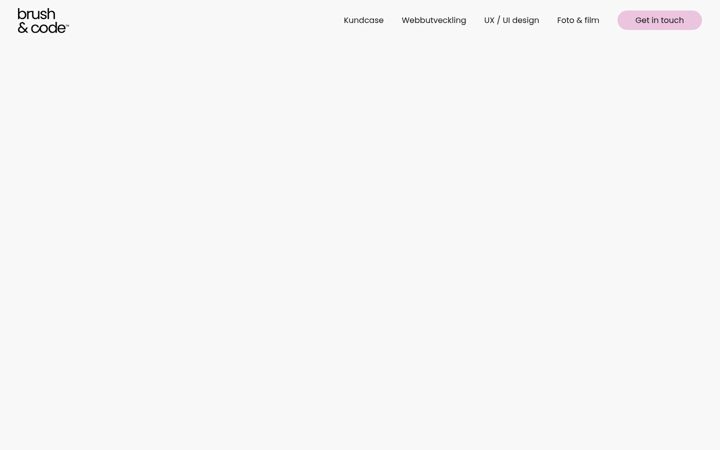 Screenshot of brushandcode.se