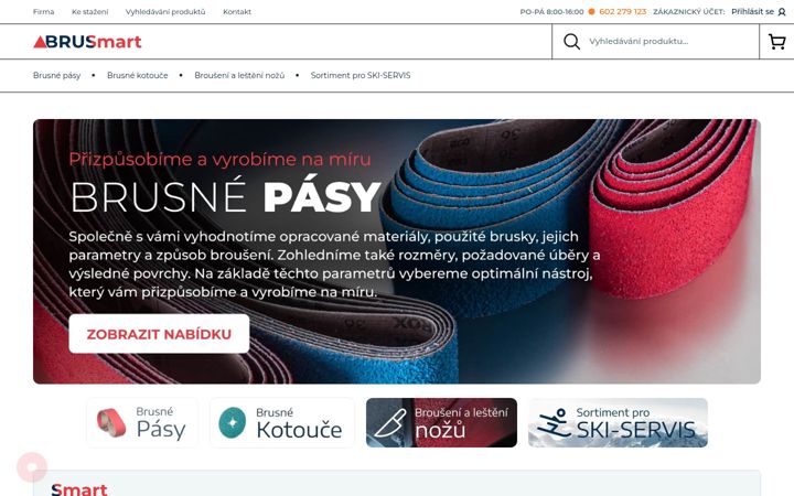 Screenshot of brusmart.cz