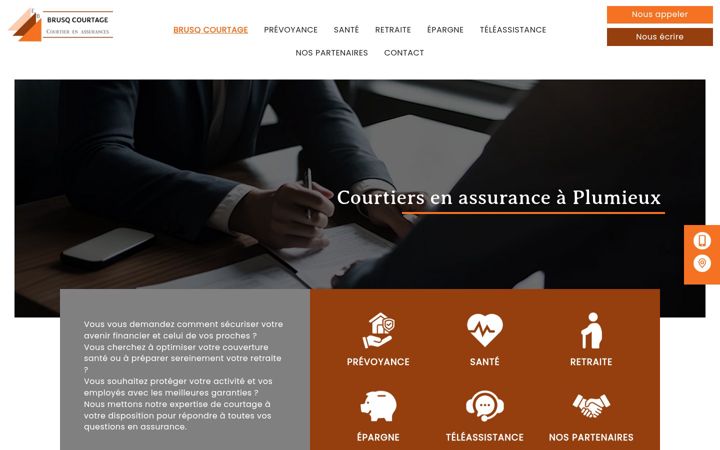 Screenshot of brusq-courtage.fr