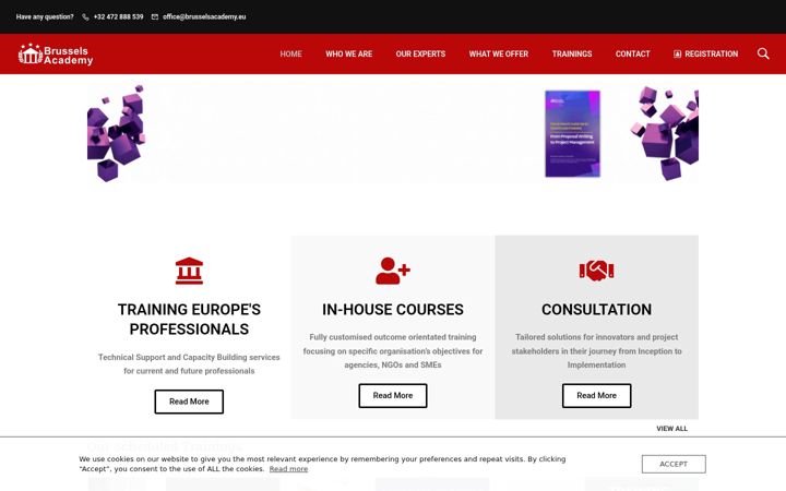 Screenshot of brusselsacademy.eu