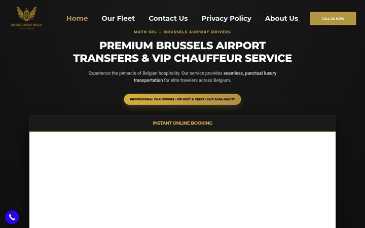 Screenshot of brusselsairportdrivers.com