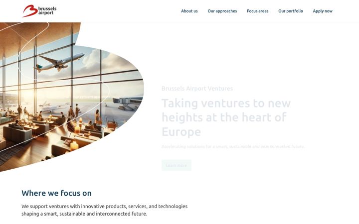 Ekrano kopija brusselsairportventures.be