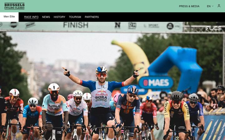 Screenshot of brusselscyclingclassic.be