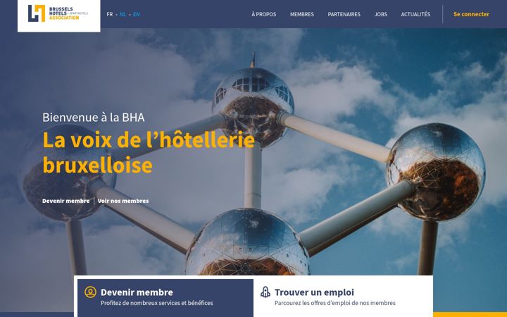 Screenshot of brusselshotelsassociation.be
