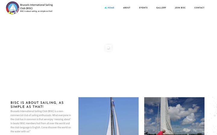 Screenshot stránky brusselsinternationalsailingclub.be
