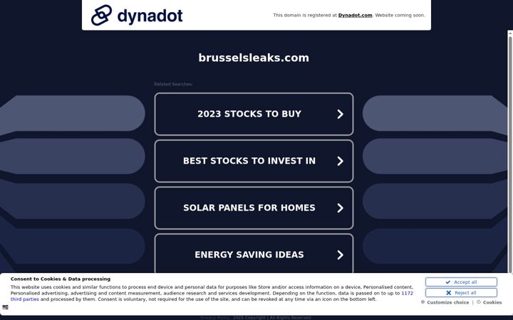 Screenshot of brusselsleaks.com