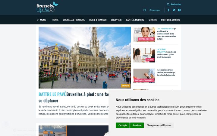 Screenshot of brusselslife.be
