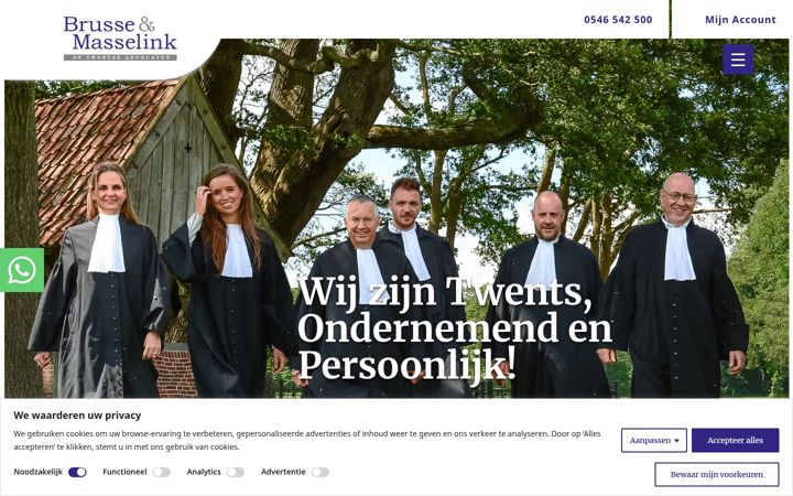 Screenshot of brussemasselink.nl