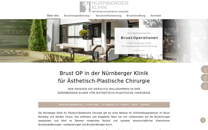 Screenshot of brust-op-nuernberg.de