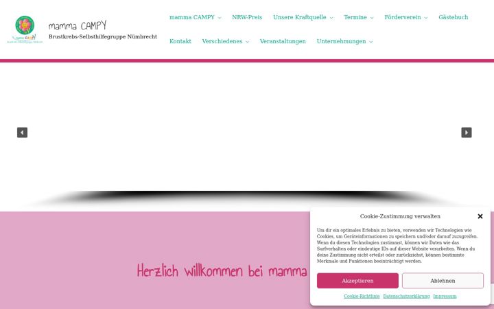 Screenshot of brustkrebs-selbsthilfe-mc.de