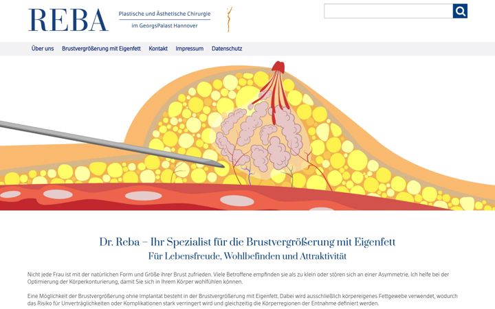 Screenshot of brustvergroesserung-mit-eigenfett.net