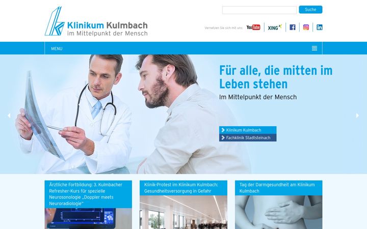 Screenshot of brustzentrum-kulmbach.de