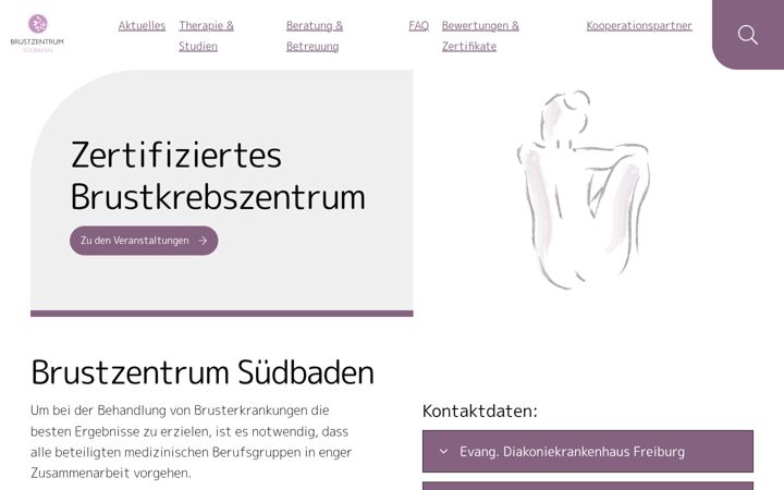 Screenshot of brustzentrum-suedbaden.de