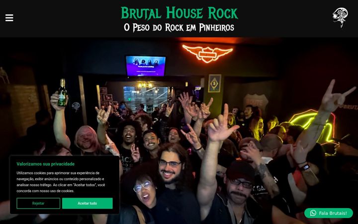 Screenshot of brutalhouserock.com.br