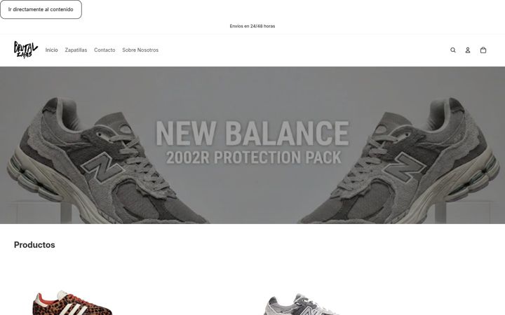 Screenshot of brutalzapas.com