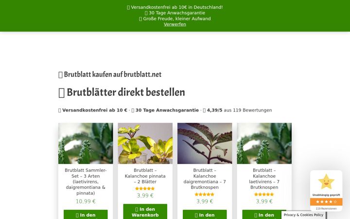 Screenshot ta' brutblatt.net