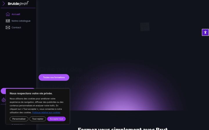 Screenshot of brutdeprof.com