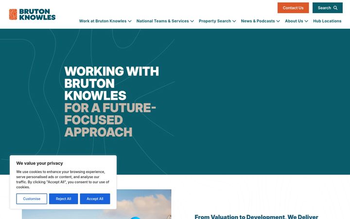 Screenshot of brutonknowles.co.uk