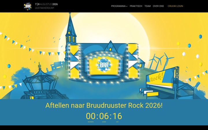Ekrano kopija bruudruusterrock.be