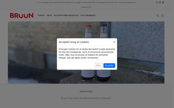 Screenshot of bruunkola.dk
