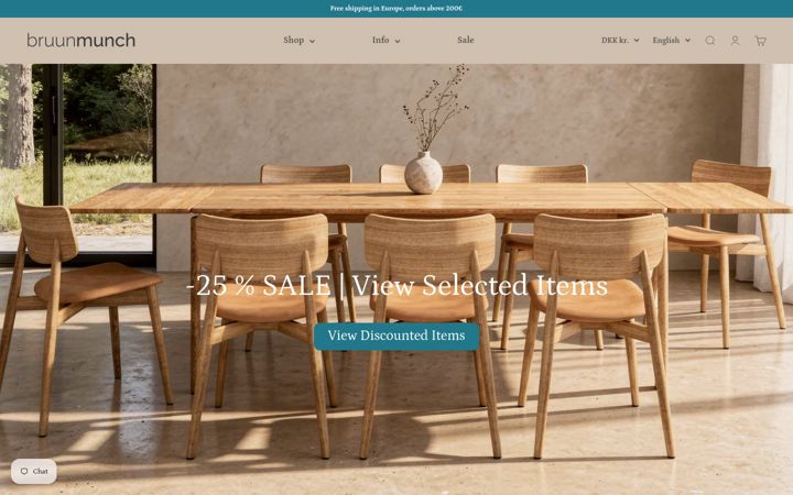 Screenshot of bruunmunch.com