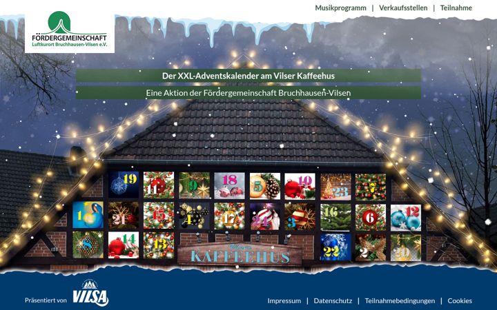 Screenshot of bruvi-adventskalender.de