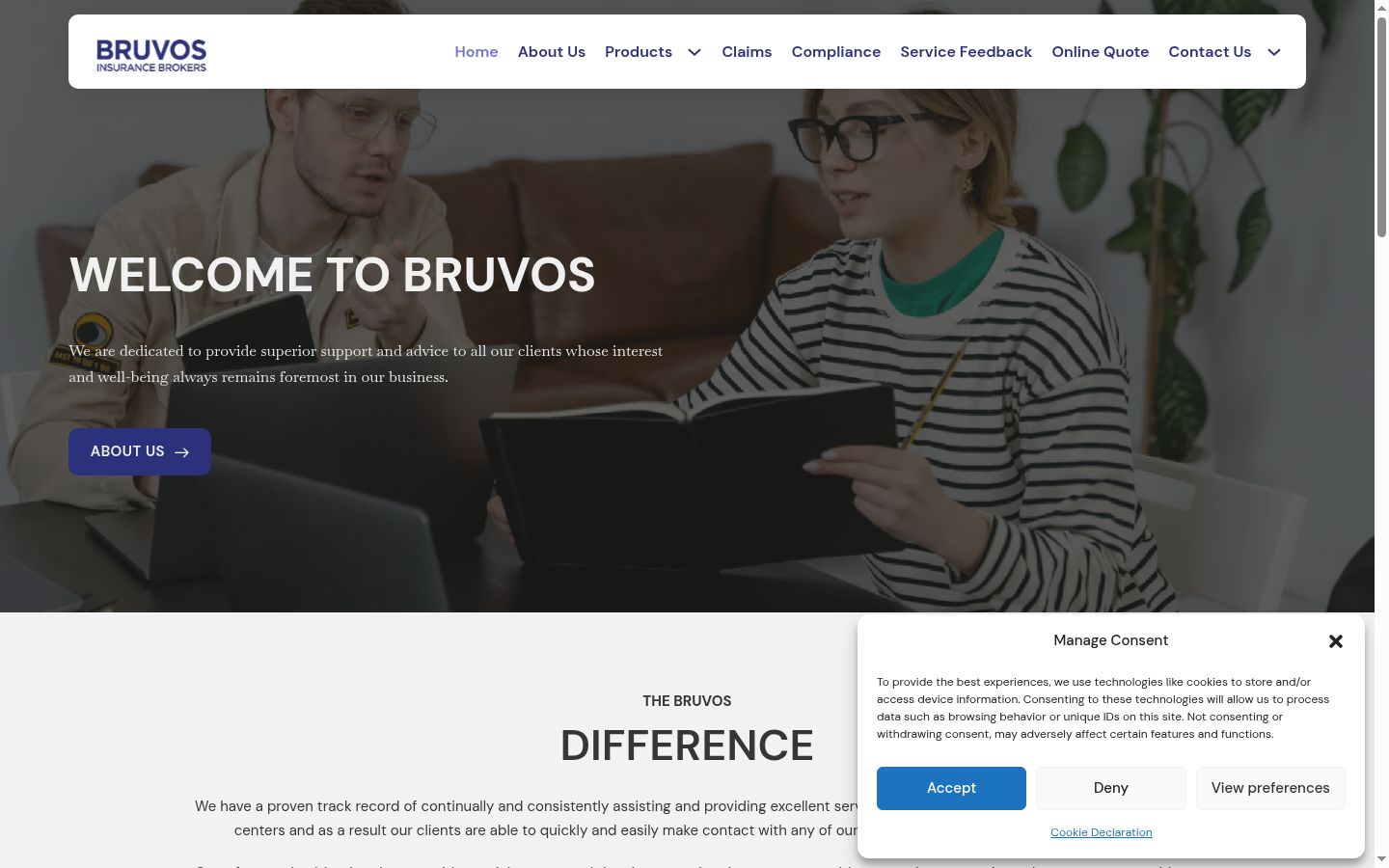 Sutikimo reklamjuostės, rodytos prieš bet kokią sąveiką, ekrano kopija