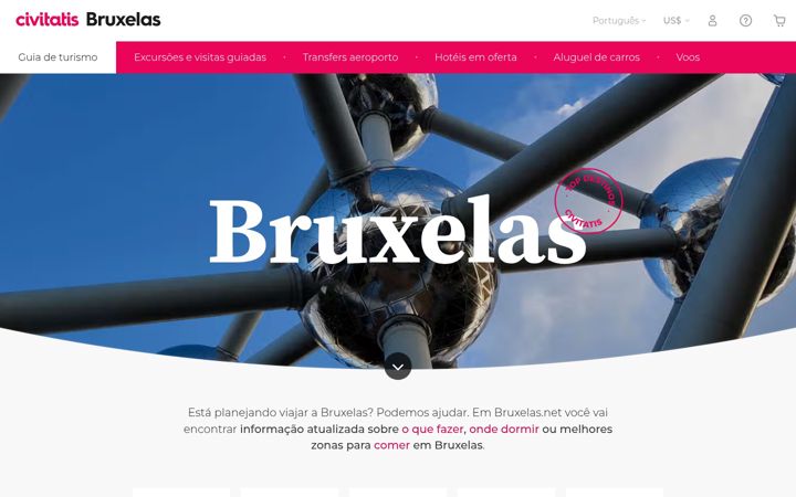 Screenshot of bruxelas.net