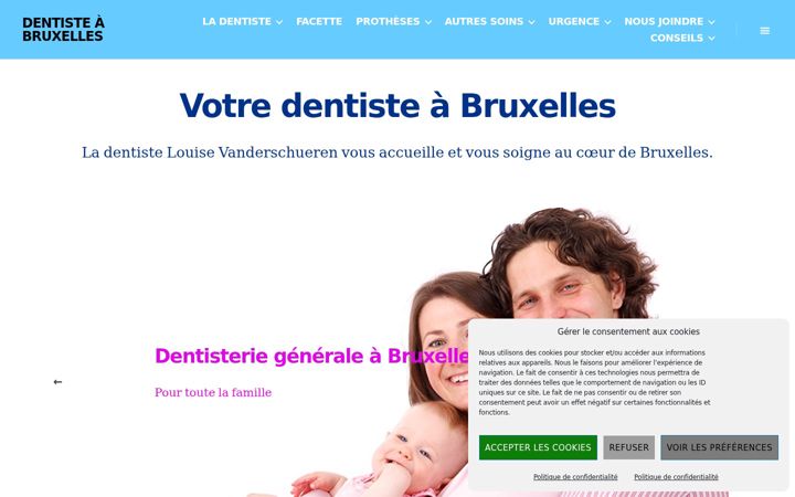Ekrano kopija bruxelles-dentiste.be