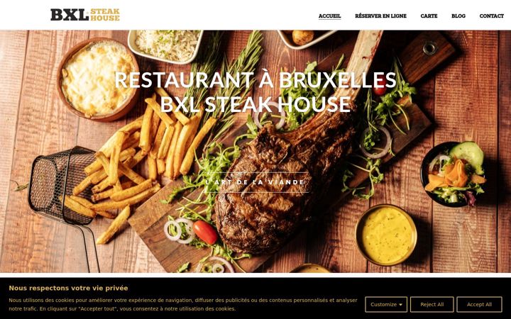 Screenshot of bruxellessteakhouse.com