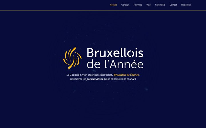 Screenshot of bruxelloisdelannee.be