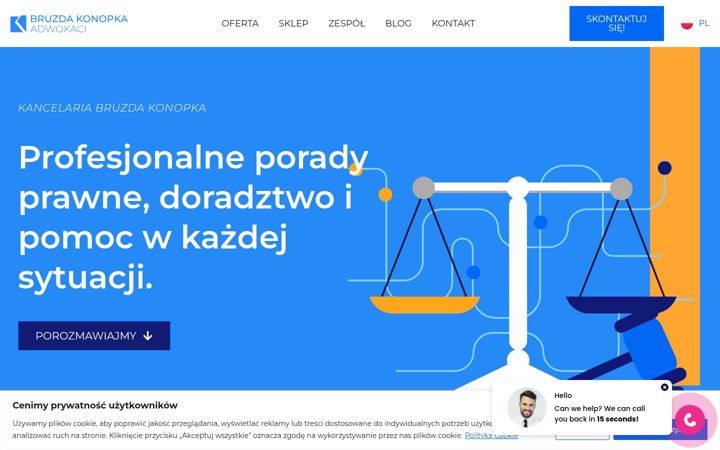 Screenshot van bruzdakonopka.pl