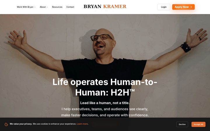 Screenshot of bryankramer.com