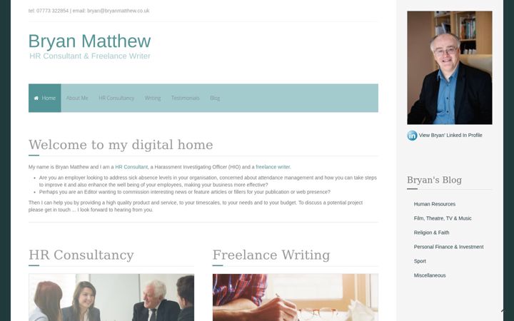 Screenshot of bryanmatthew.co.uk