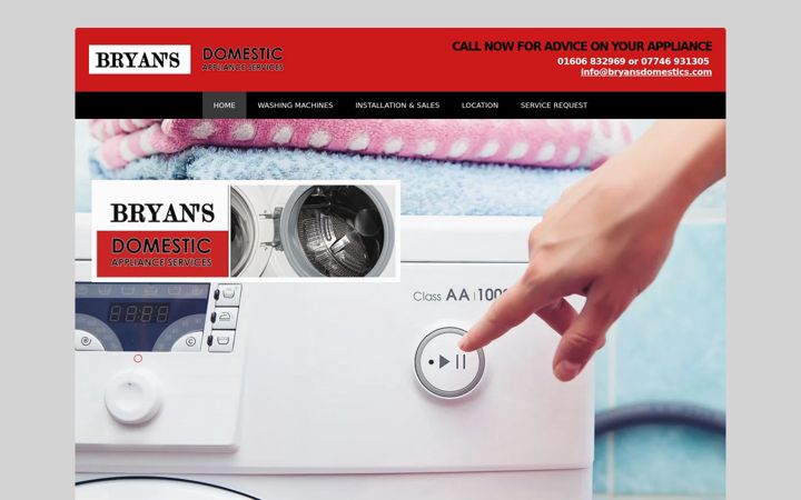Screenshot of bryansdomestics.com