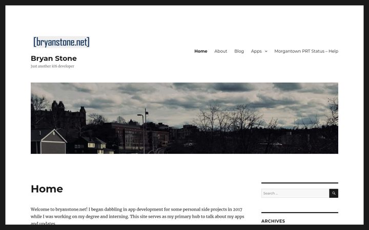 Screenshot di bryanstone.net