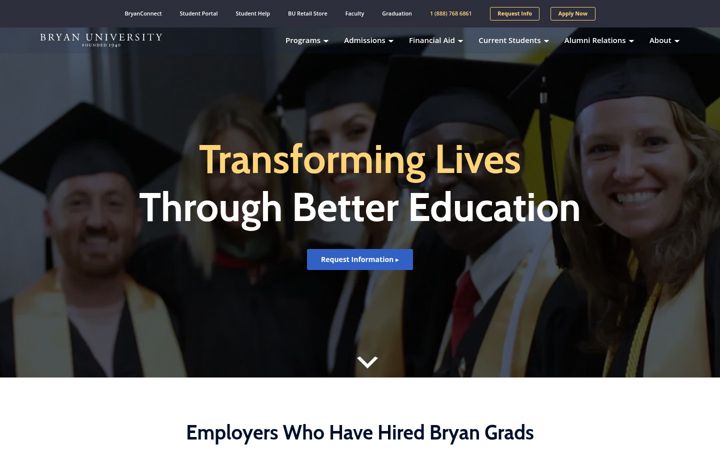 Screenshot of bryanuniversity.edu