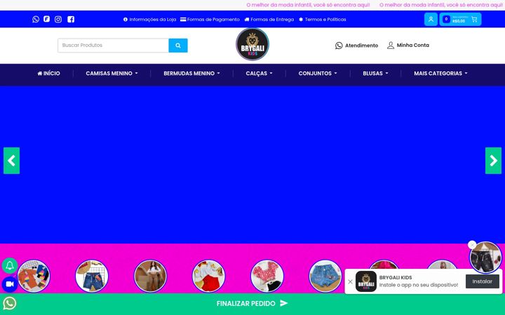 Képernyőkép: brygalikids.com.br