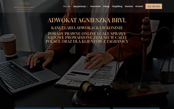 Screenshot van brylaw.pl