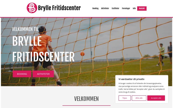 Screenshot of bryllefritidscenter.dk