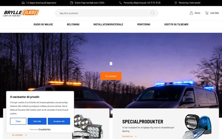 Screenshot of brylleled.dk