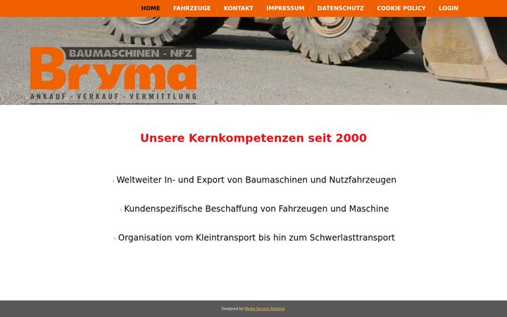 Screenshot of bryma.de