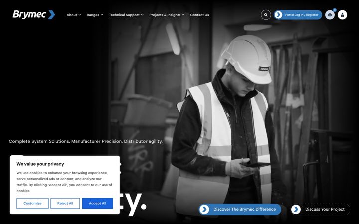 Screenshot of brymec.com