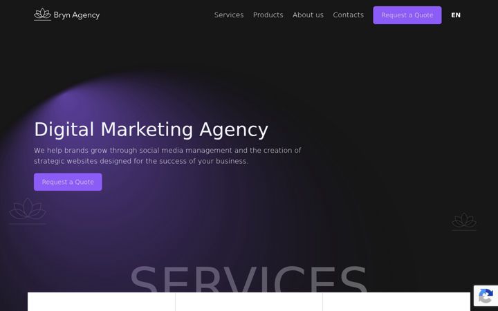 Screenshot of bryn-agency.com