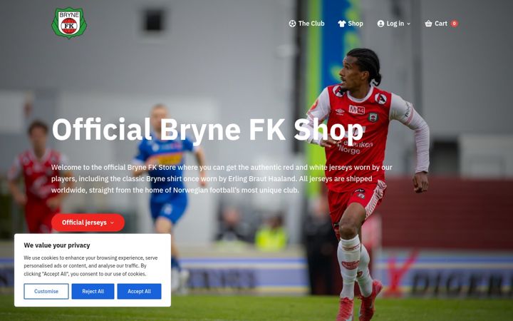 Screenshot of bryneshop.no