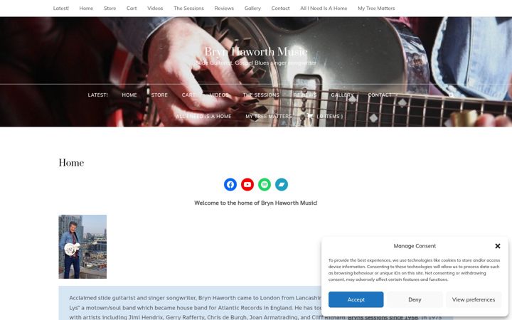 Screenshot of brynhaworth.com