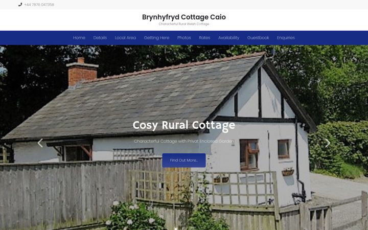 Screenshot of brynhyfrydcottage.co.uk