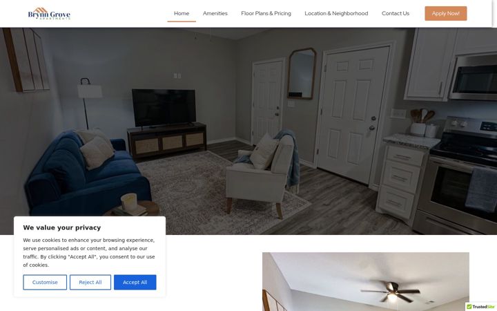 Screenshot of brynngrove.com