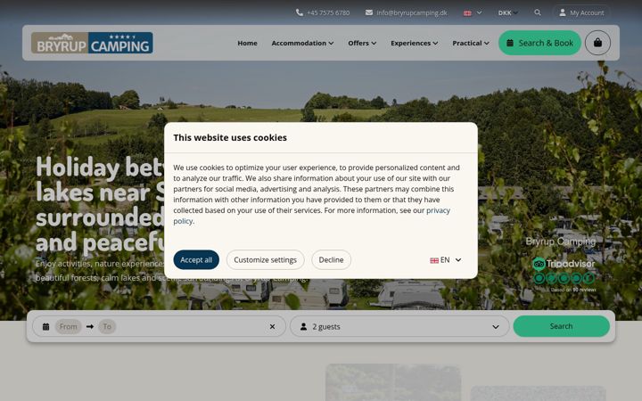 Screenshot of bryrupcamping.it